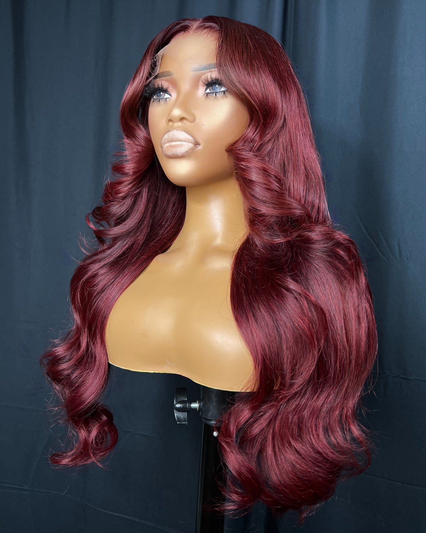 “BLAZE” 5x5 CLOSURE, HD LACE, 20-INCH, READY TO WEAR RED WIG