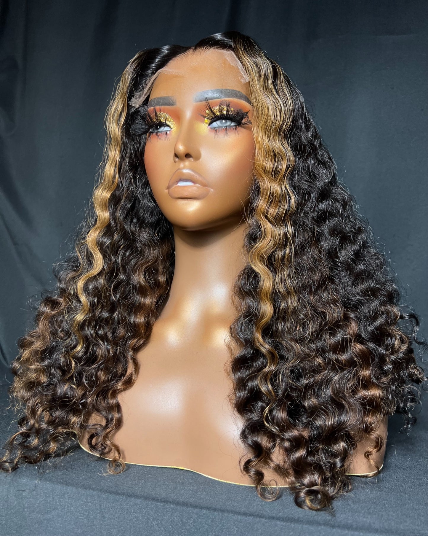 “Jaliah” (Ready to Ship Wig) 5X5 CLOSURE, HD LACE, 18-INCH, CURLY, LAST 2 YEARS PLUS, READY TO WEAR WIG