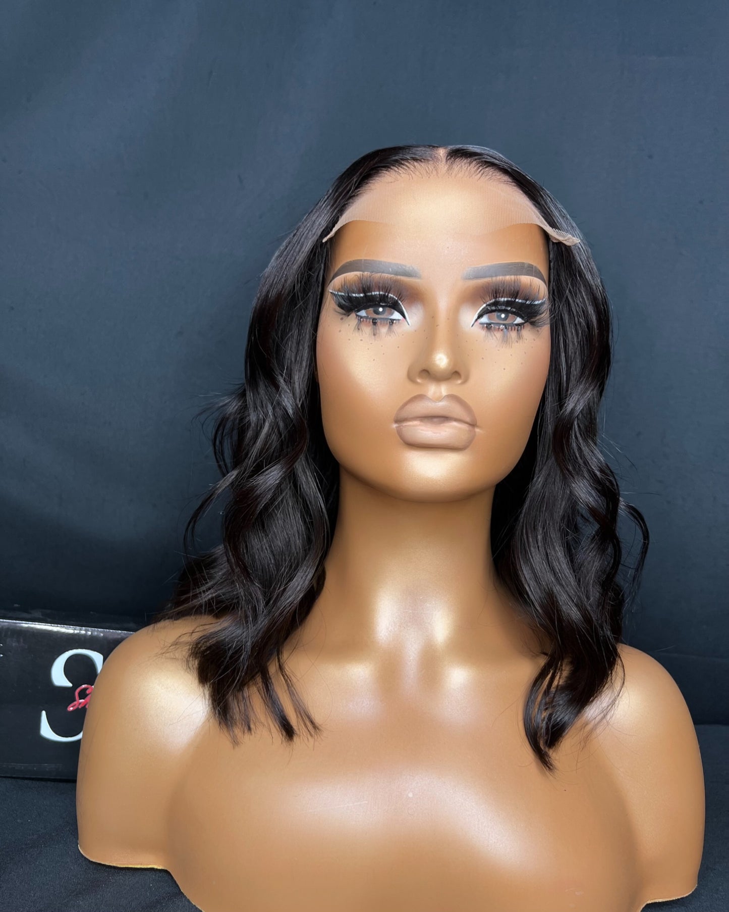 “NEISHA” (Ready to Ship Wig) PRE-MADE, 5x5 CLOSURE, TRANSPARENT LACE, 12-INCH, STRAIGHT, READY TO WEAR WIG