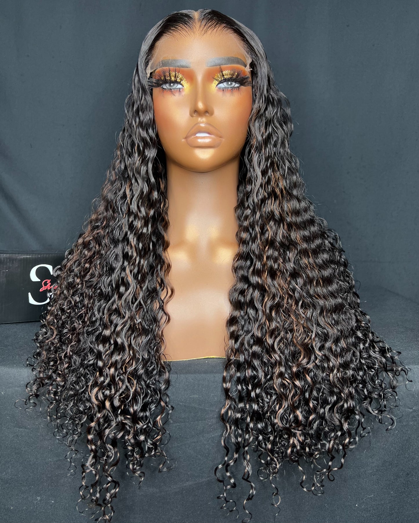 "BETHENNY" (Ready to Ship Wig) 5X5 CLOSURE, HD LACE, 22-INCH, CURLY, READY TO WEAR WIG