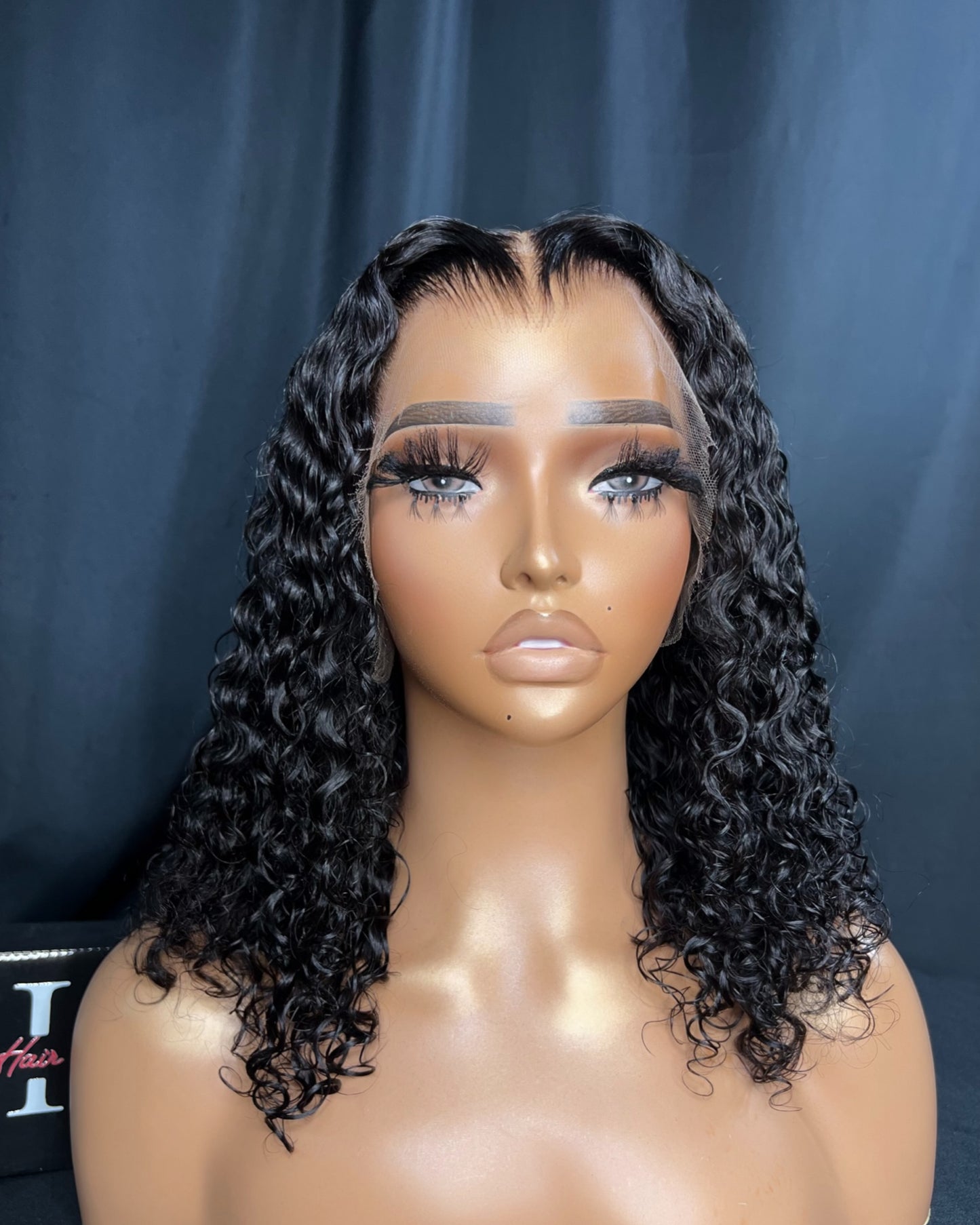 “SABRINA” 13x4 HD LACE FRONTAL, 12 INCHES, BRAZILIAN CURLY, READY TO SHIP WIG