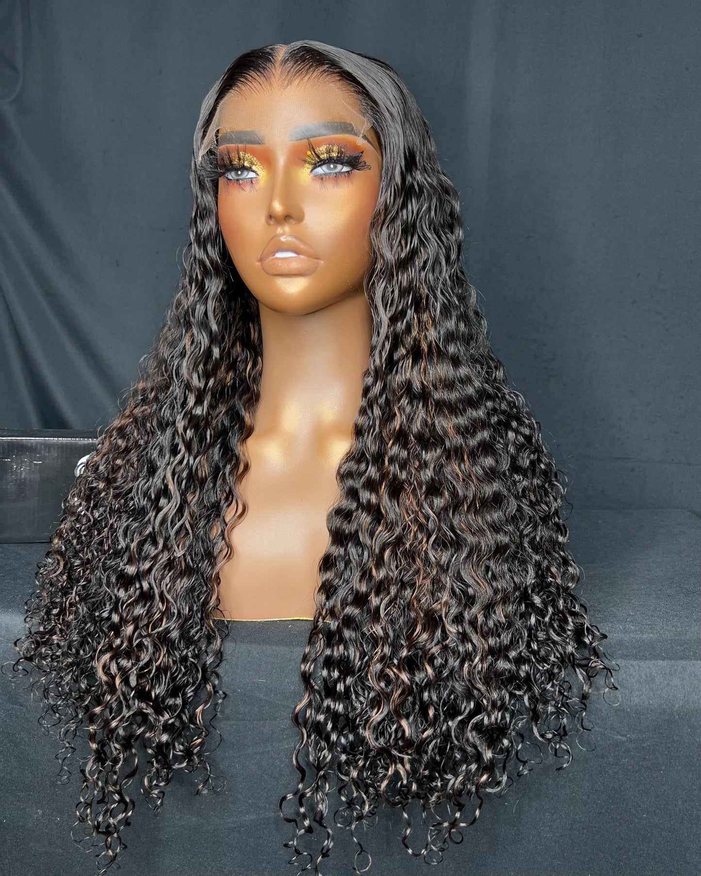"BETHENNY" (Ready to Ship Wig) 5X5 CLOSURE, HD LACE, 22-INCH, CURLY, READY TO WEAR WIG