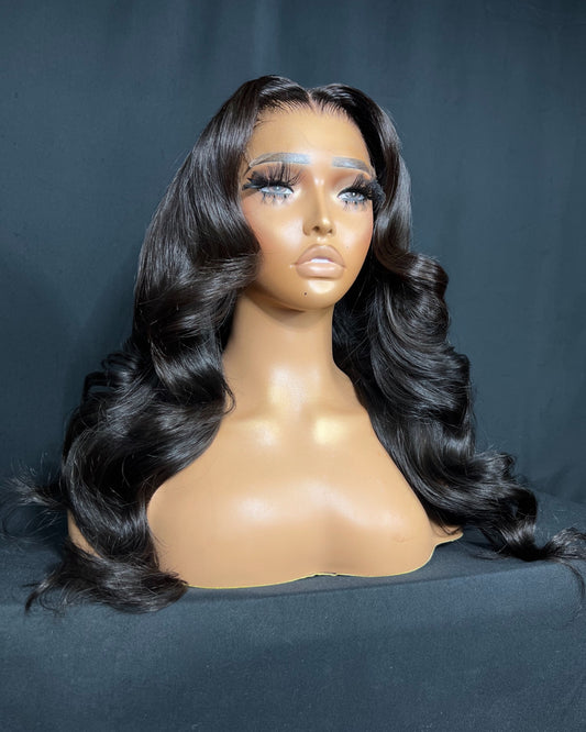 ”SHAVAUGHN” (Ready to Ship Wig) 5X5 CLOSURE, HD LACE, 20-INCH, CURLY, READY TO WEAR WIG