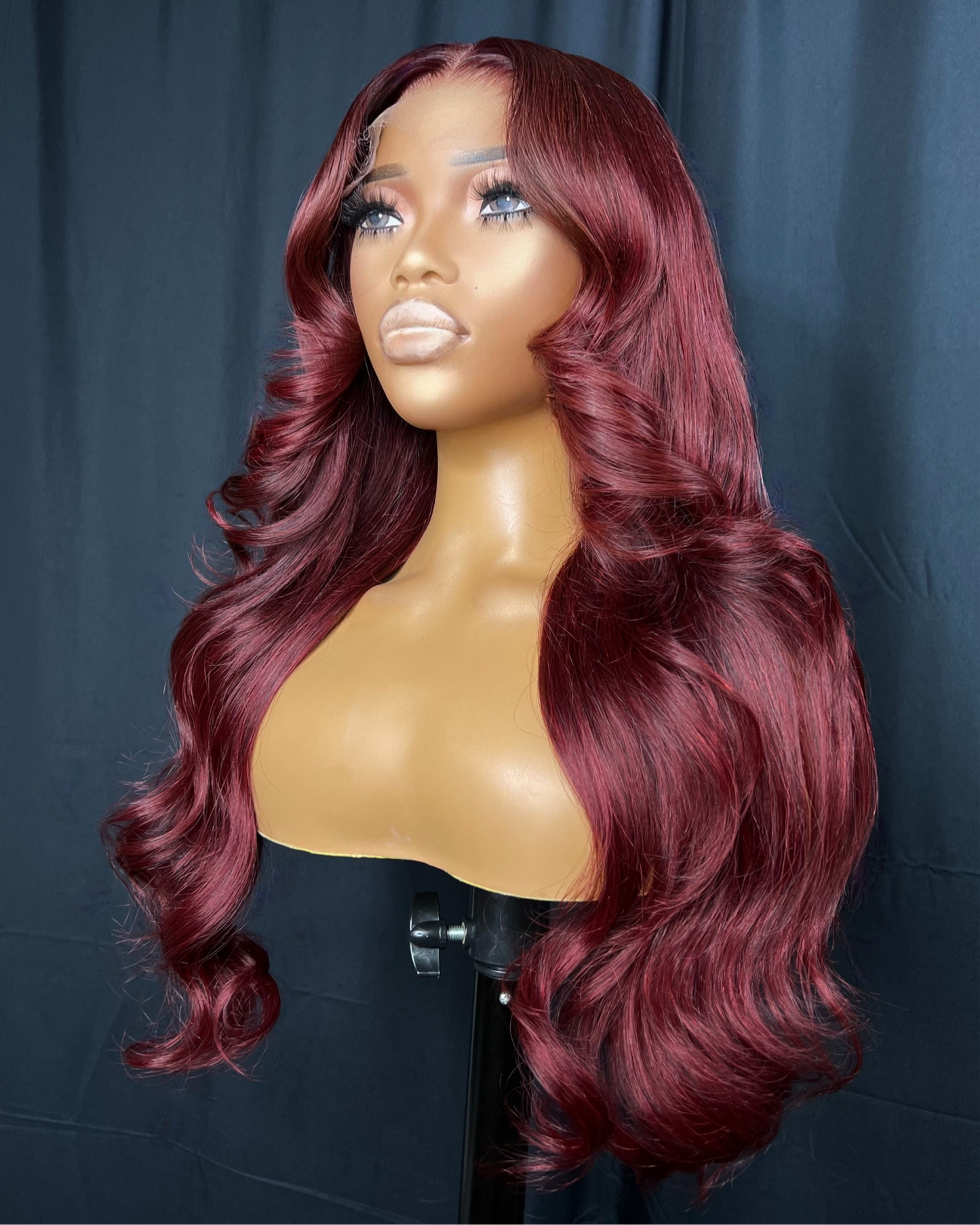 “BLAZE” 5x5 CLOSURE, HD LACE, 20-INCH, READY TO WEAR RED WIG