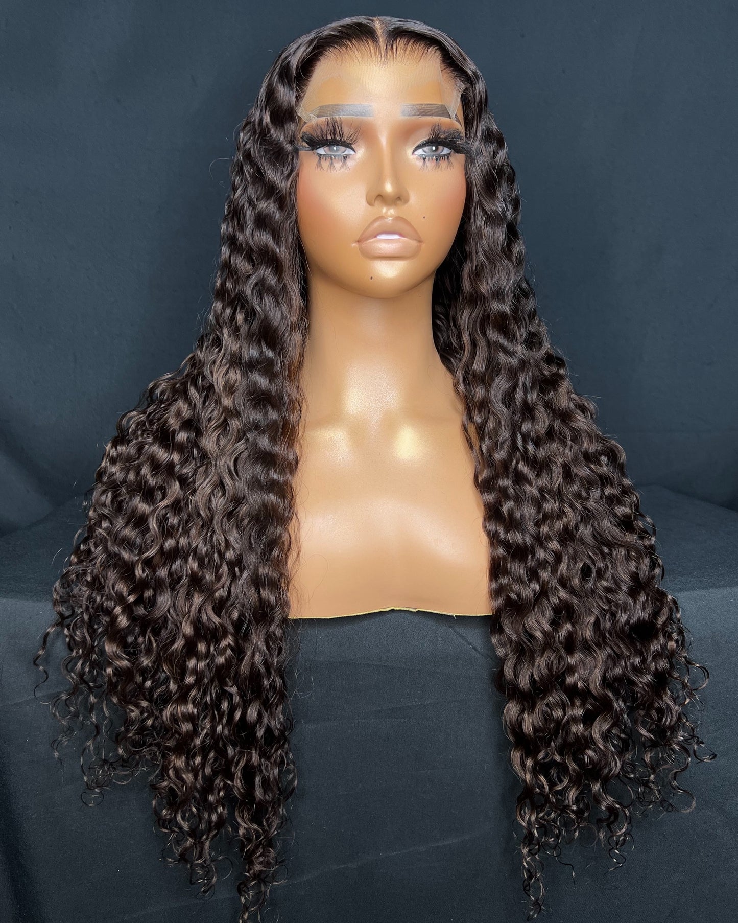“SHAMEA” (Ready to Ship Wig) 5X5 CLOSURE, HD LACE, 24-INCH, CURLY, READY TO WEAR WIG