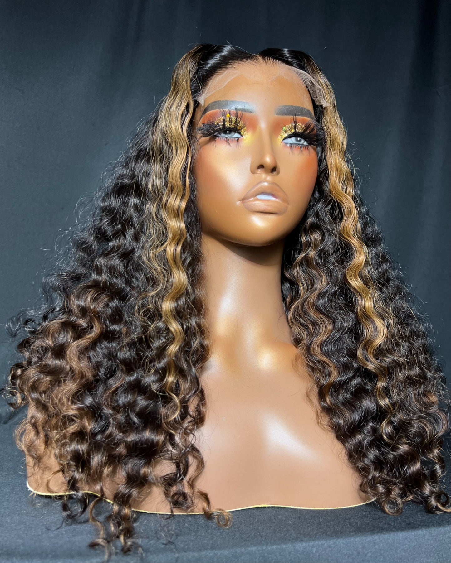 “Jaliah” (Ready to Ship Wig) 5X5 CLOSURE, HD LACE, 18-INCH, CURLY, LAST 2 YEARS PLUS, READY TO WEAR WIG