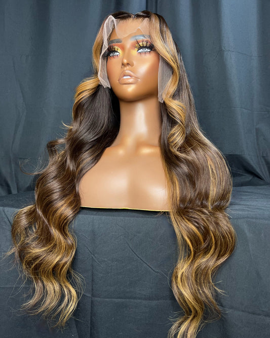 “PHAEDRA” 13x6 FRONTAL, HD LACE, 26-INCHES, BODY WAVE WIG, LAST 3 PLUS YEARS