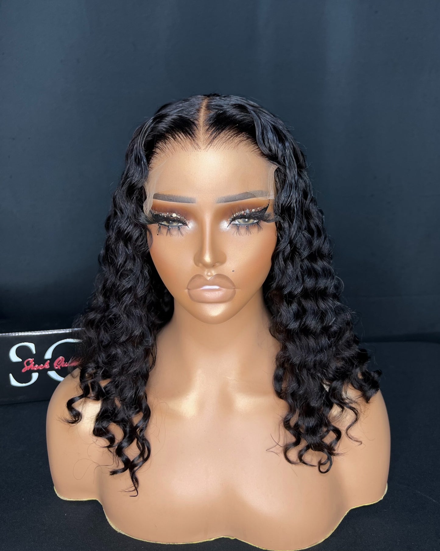 “JANET” (Ready to Ship Wig) 5x5 CLOSURE, TRANSPARENT LACE, DEEP WAVE, READY TO WEAR WIG