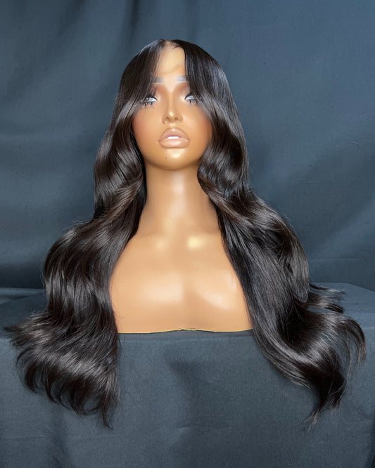 “SANTANA" 5X5 HD LACE CLOSURE, LAST 3 YEARS PLUS, STRAIGHT TEXTURE, 18-INCHES, READY TO SHIP WIG