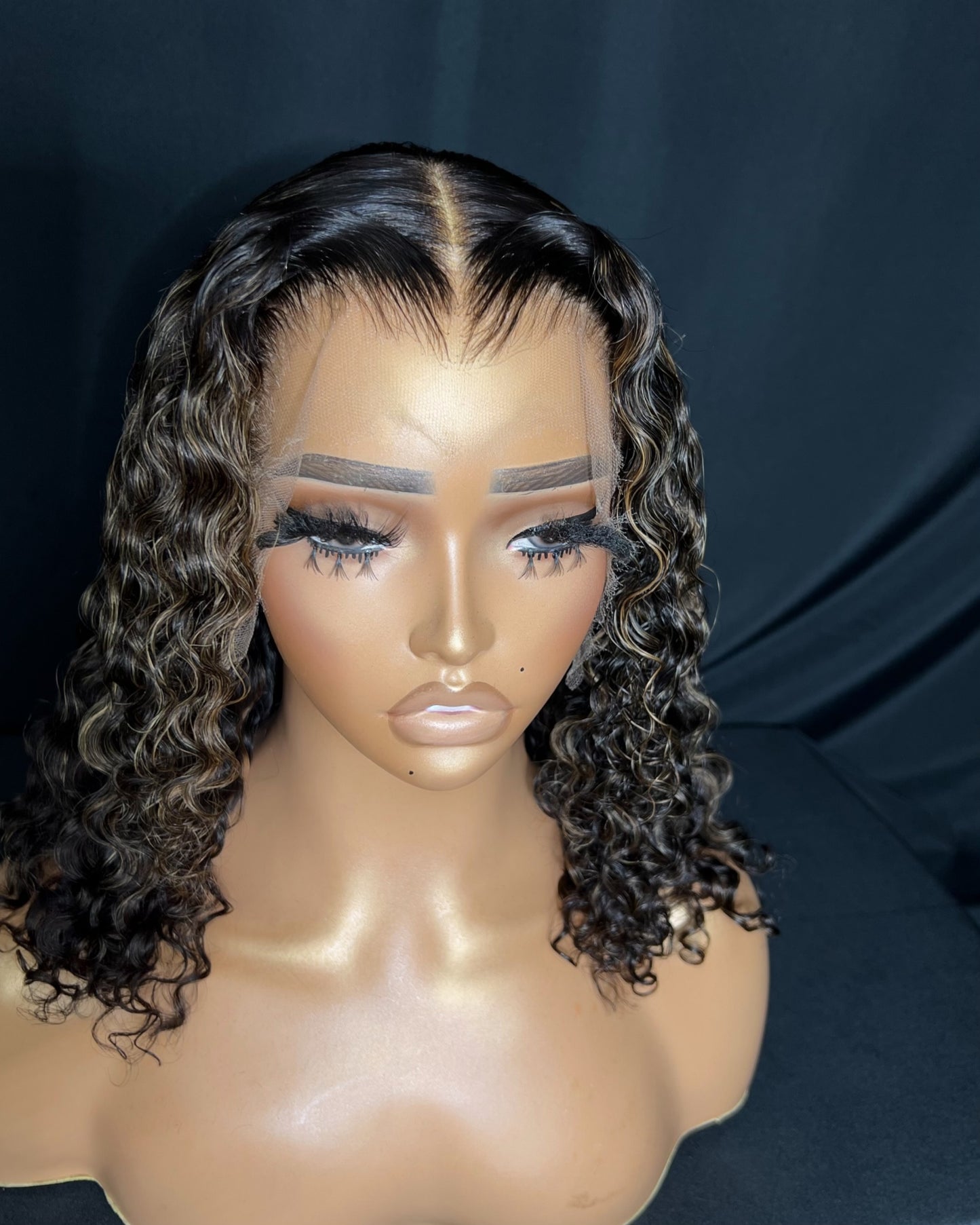 “BRIELLE” (Ready to Ship Wig) 13x4 FRONTAL, HD LACE, CURLY, 12-INCH, LAST 2 YEARS PLUS, EASY TO WEAR WIG