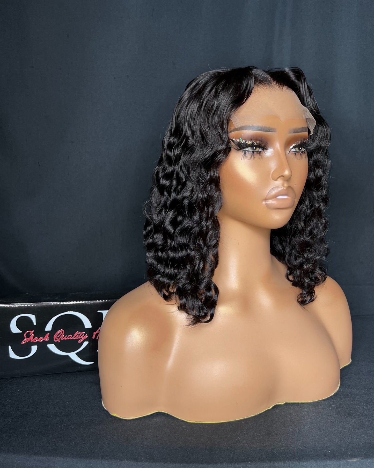 “JANET” (Ready to Ship Wig) 5x5 CLOSURE, TRANSPARENT LACE, DEEP WAVE, READY TO WEAR WIG