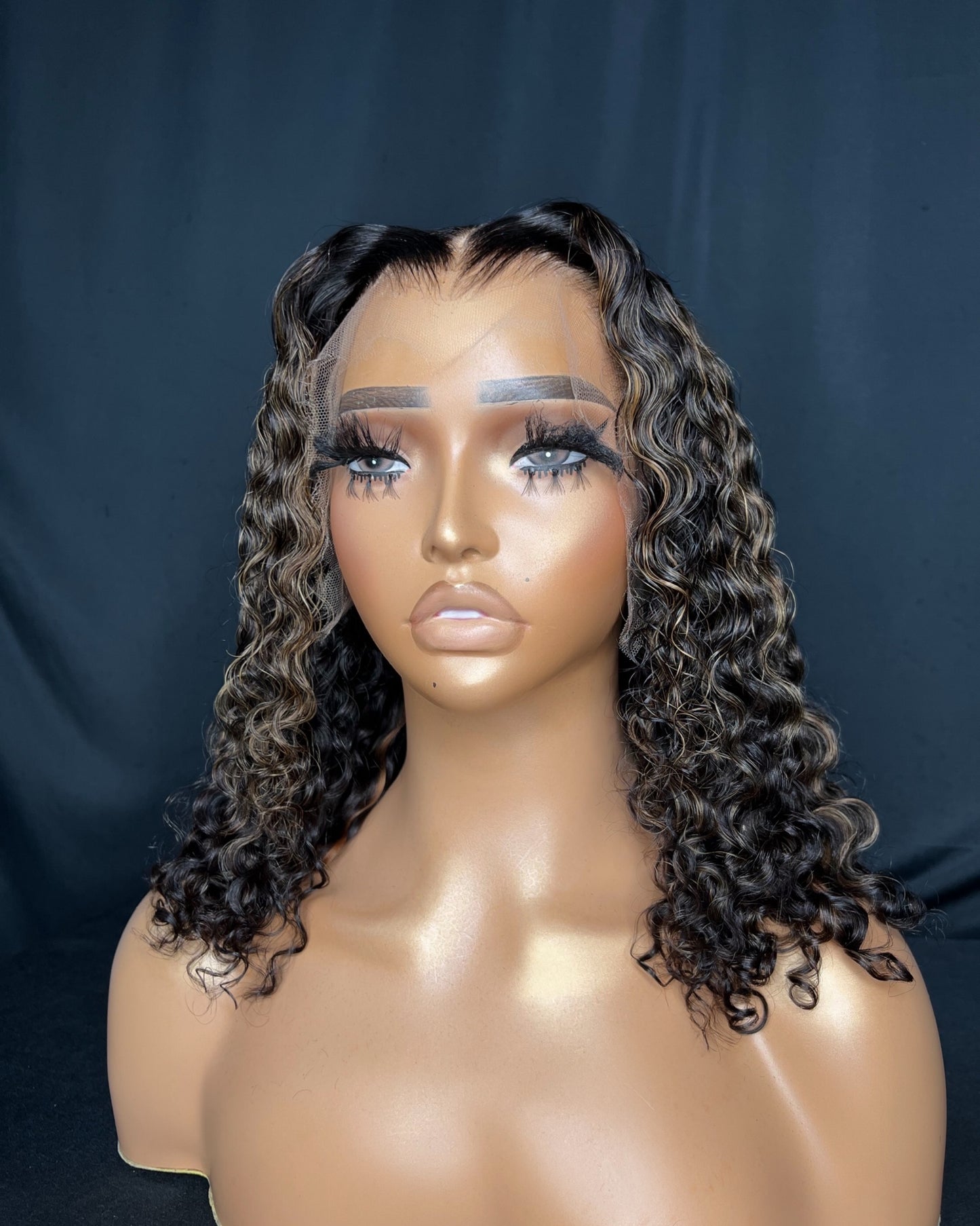 “BRIELLE” (Ready to Ship Wig) 13x4 FRONTAL, HD LACE, CURLY, 12-INCH, LAST 2 YEARS PLUS, EASY TO WEAR WIG