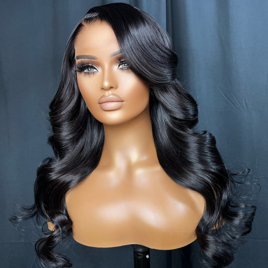 “BERNICE” READY TO SHIP WIG, GLUELESS LACE WIG, 5X5 TRANSPARENT LACE CLOSURE, 20 INCH BEAUTIFUL WIG