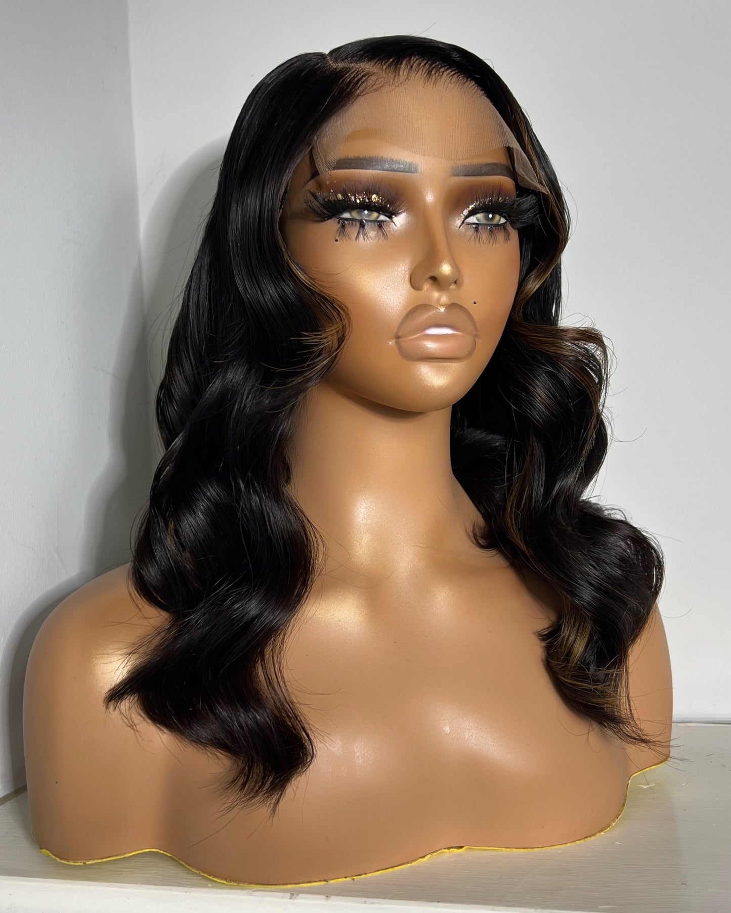 “KEYLANI” (Ready to Ship Wig) PRE-MADE, 5x5 CLOSURE, TRANSPARENT LACE, 14-INCH, STRAIGHT, READY TO WEAR WIG
