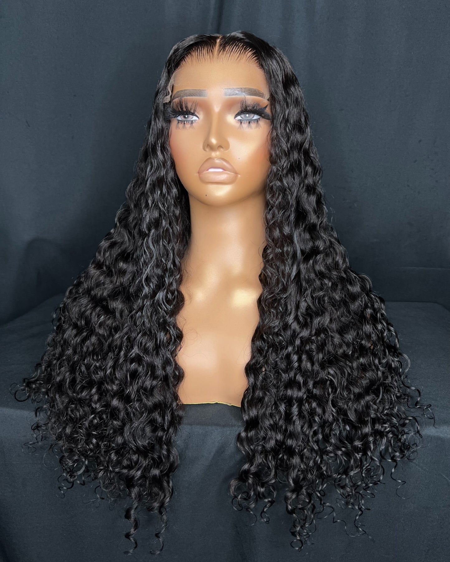 “CLAIRE” 5X5 HD LACE CLOSURE, 22-INCH, GLUE-LESS, BEST CURLY HAIR, READY TO SHIP WIG.