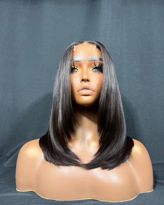 WIG 10, 2X6 CLOSURE, HD LACE, 12-INCH, STRAIGHT, MEDIUM CAP, READY TO SHIP WIG