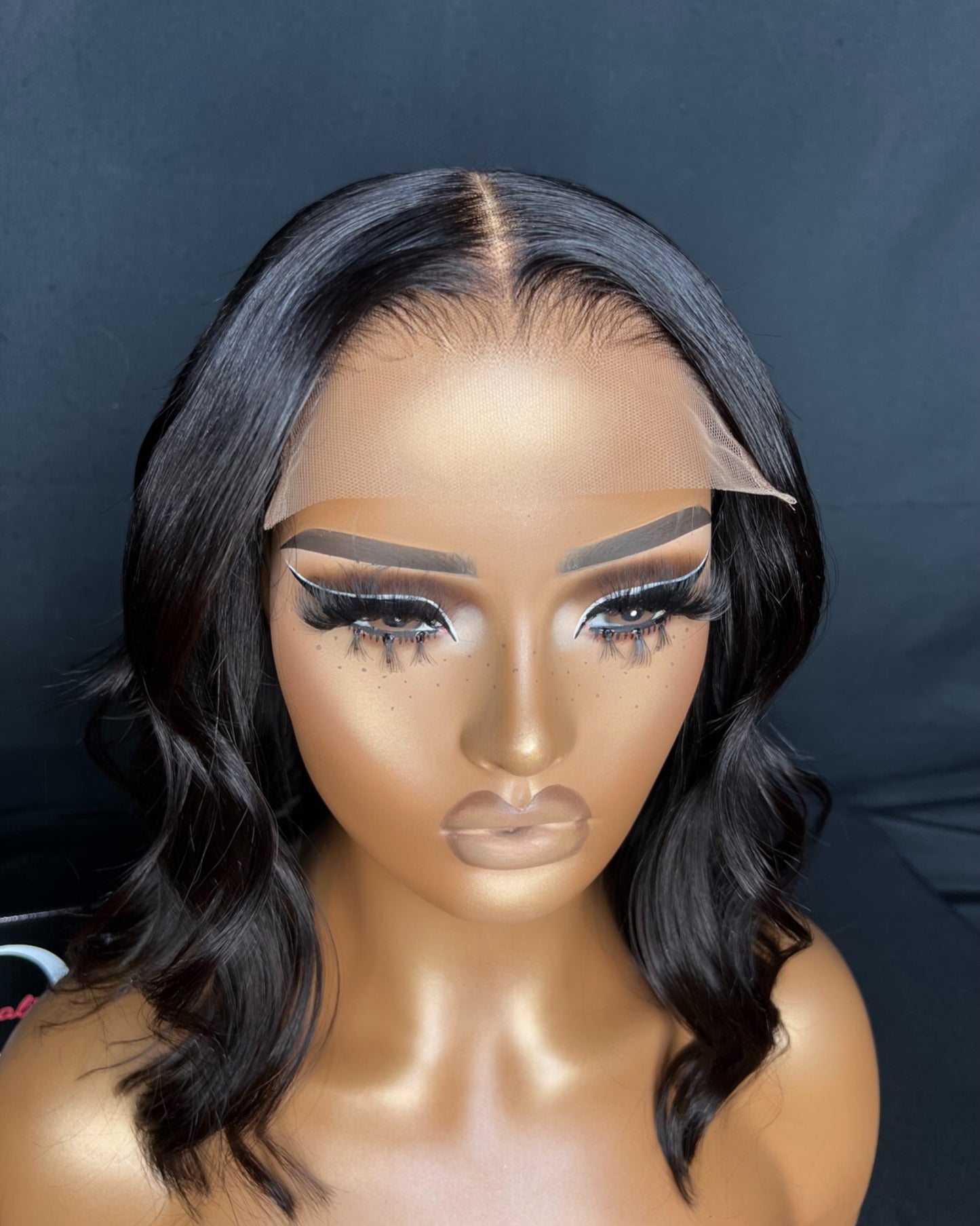 “NEISHA” (Ready to Ship Wig) PRE-MADE, 5x5 CLOSURE, TRANSPARENT LACE, 12-INCH, STRAIGHT, READY TO WEAR WIG