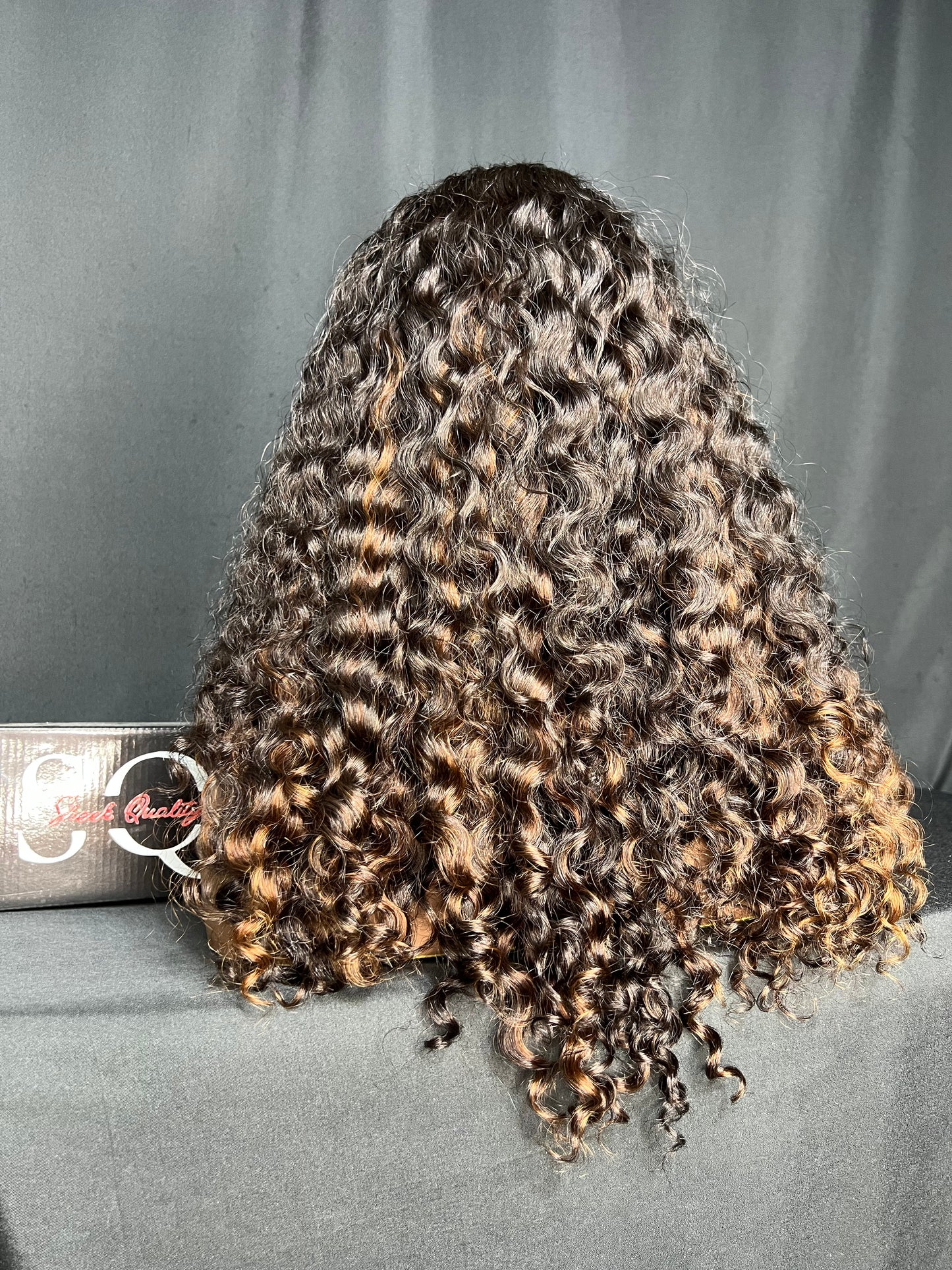 “Jaliah” (Ready to Ship Wig) 5X5 CLOSURE, HD LACE, 18-INCH, CURLY, LAST 2 YEARS PLUS, READY TO WEAR WIG