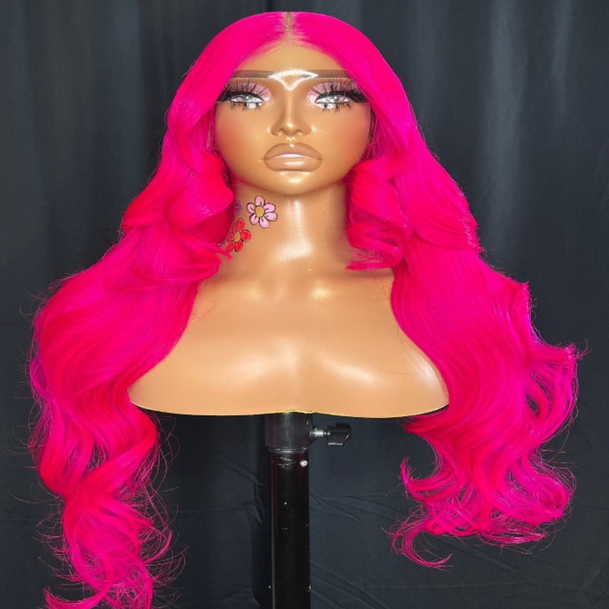 pink wig