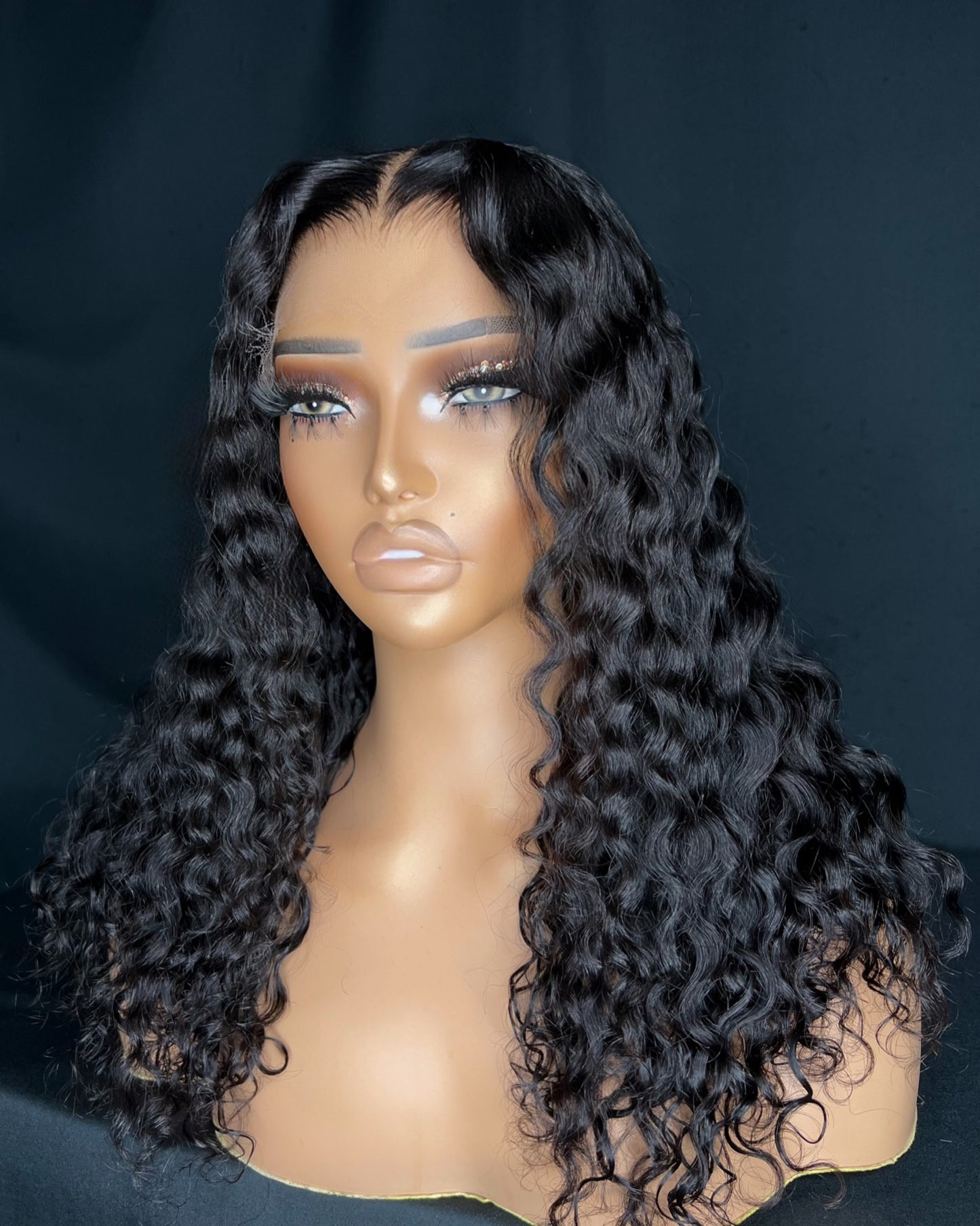 “INDIE” 5X5 HD LACE CLOSURE, GLUE-LESS, 16-INCH, BEST CURLY HAIR, READY TO SHIP WIG