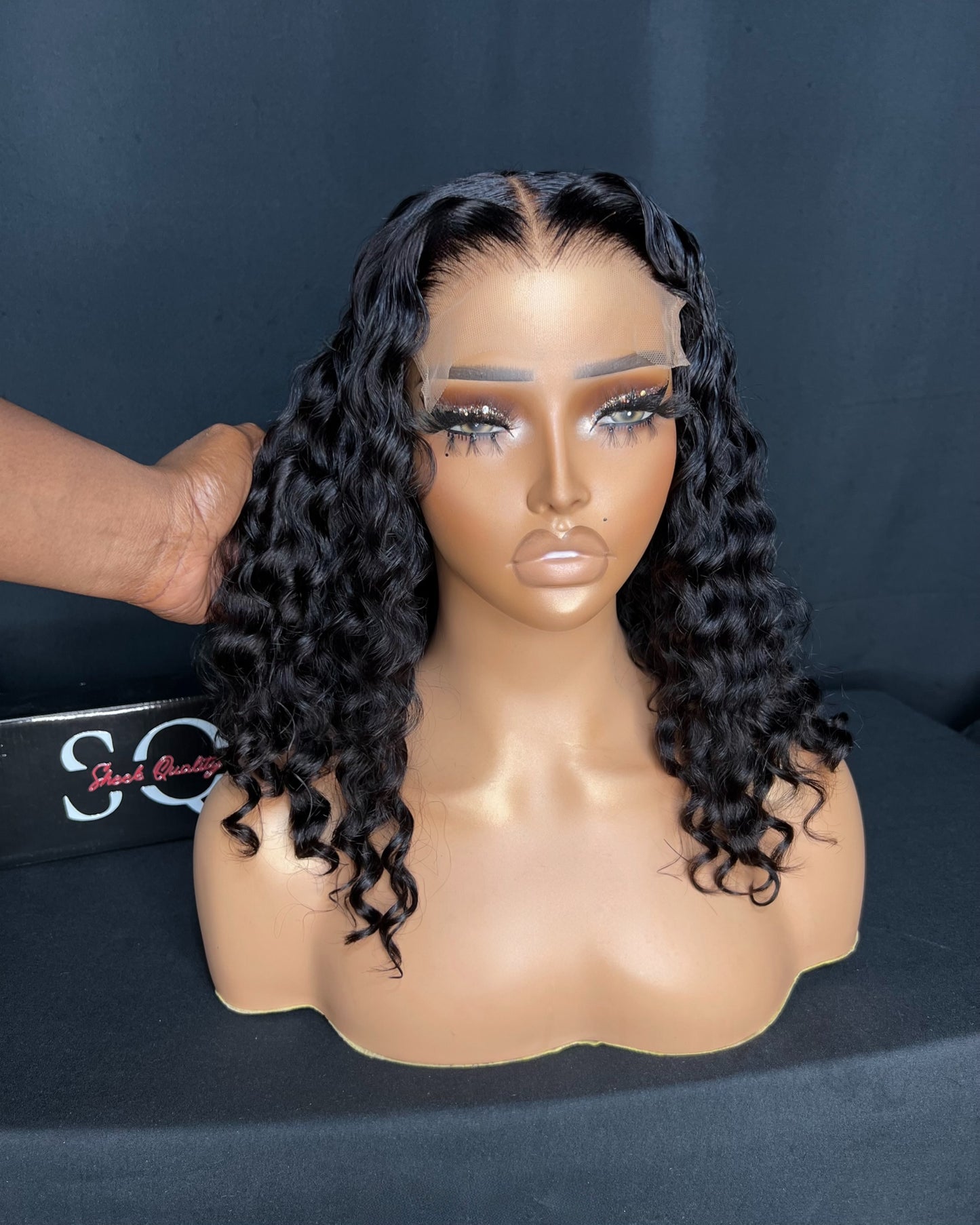 “JANET” (Ready to Ship Wig) 5x5 CLOSURE, TRANSPARENT LACE, DEEP WAVE, READY TO WEAR WIG