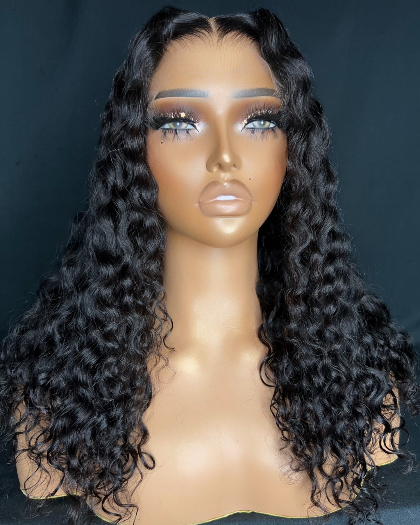 “INDIE” 5X5 HD LACE CLOSURE, GLUE-LESS, 16-INCH, BEST CURLY HAIR, READY TO SHIP WIG