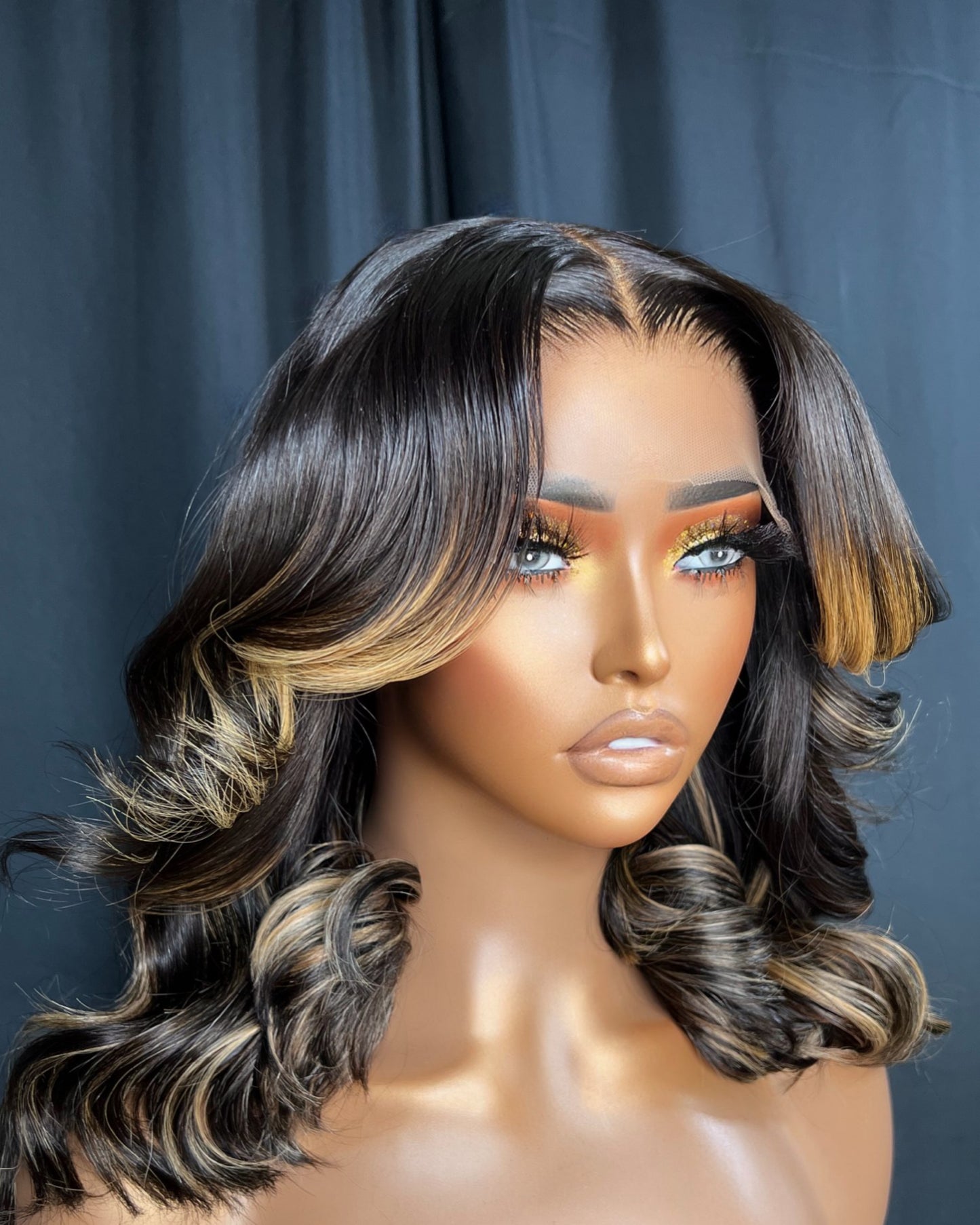 "RAQUEL" 5X5 TRANSPARENT LACE, BODY WAVE, 16 INCH, READY TO WEAR WIG