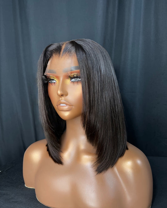 “PILLAR” LARGE CAP, 2x6 CLOSURE, HD LACE, STRAIGHT, BLUNT CUT BOB, LAST 3 YEAR PLUS, READY TO SHIP WIG