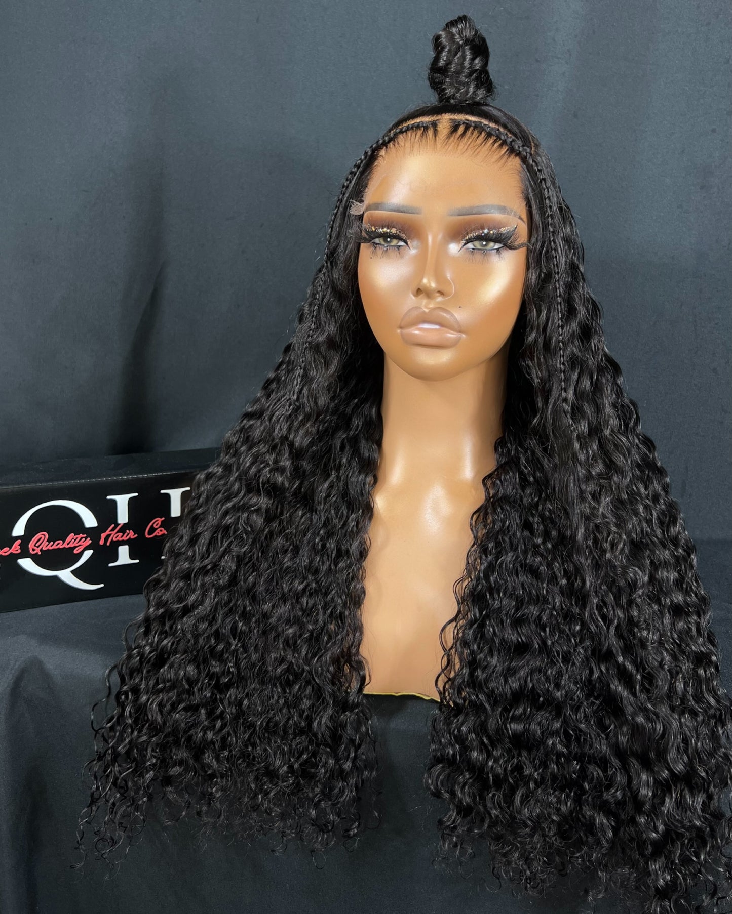 “SHAY” 5x5 CLOSURE, HD LACE, SMALL CAP, CURLY, 22-INCH, READY TO SHIP WIG