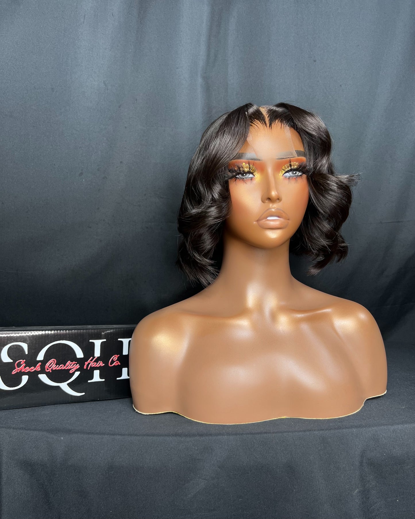 “LUNA” MEDIUM CAP, LAST 3 YEAR PLUS, 2x6 CLOSURE, HD LACE, STRAIGHT, 10-INCH, BLUNT CUT BOB, READY TO SHIP WIG
