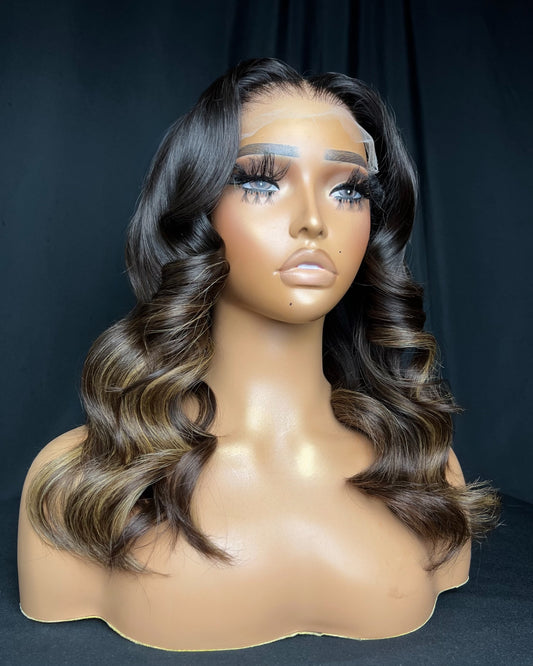 Glenda | 16" Body Wave Ready-to-Ship Wig | 5x5 HD Lace Closure | Sheek Quality Hair