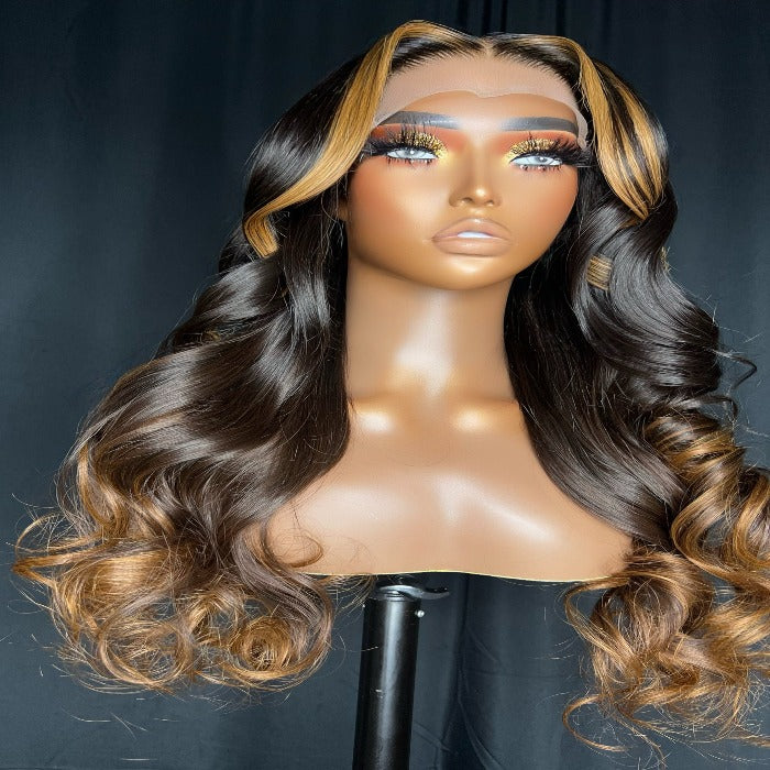 wig with highlights