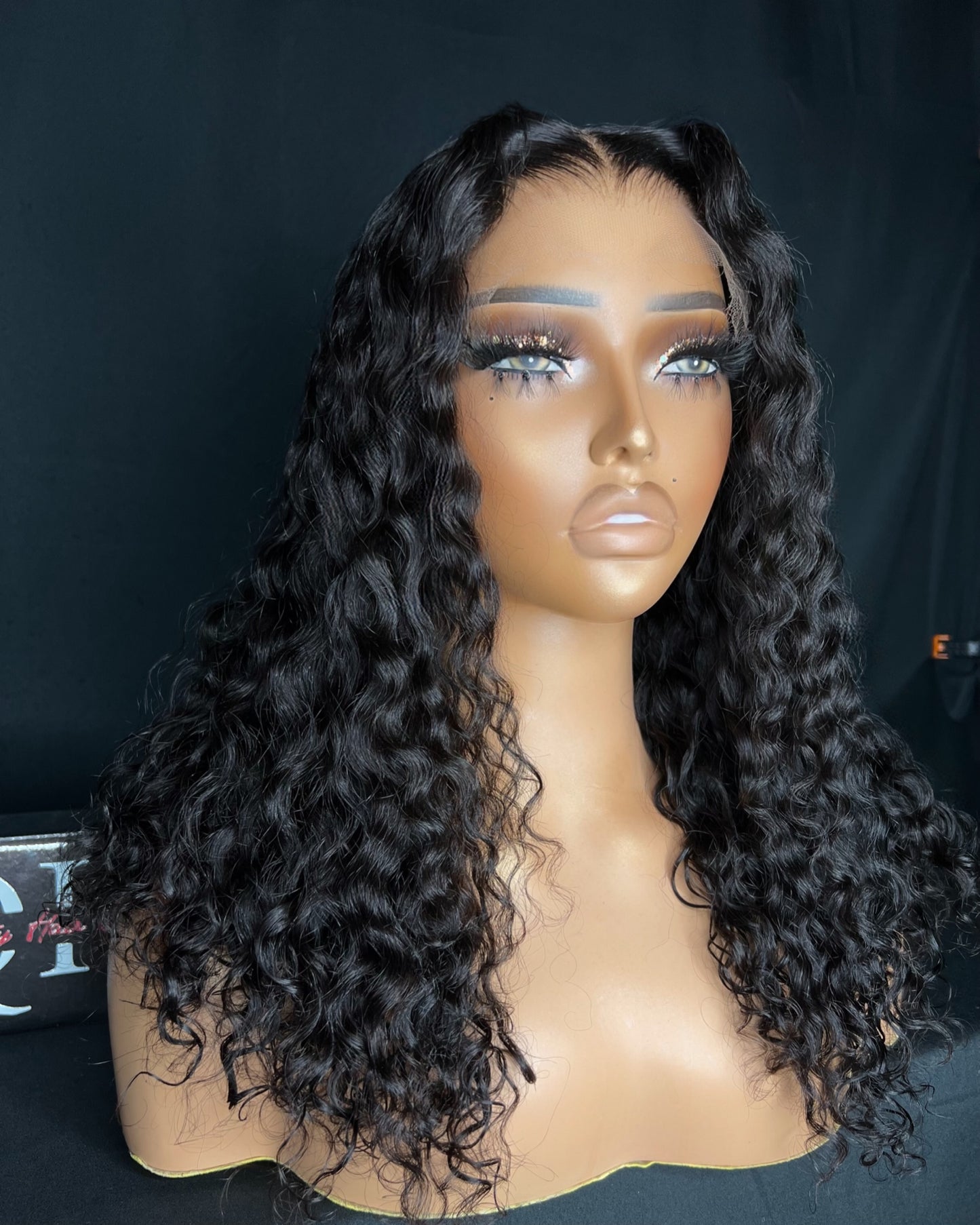 “INDIE” 5X5 HD LACE CLOSURE, GLUE-LESS, 16-INCH, BEST CURLY HAIR, READY TO SHIP WIG