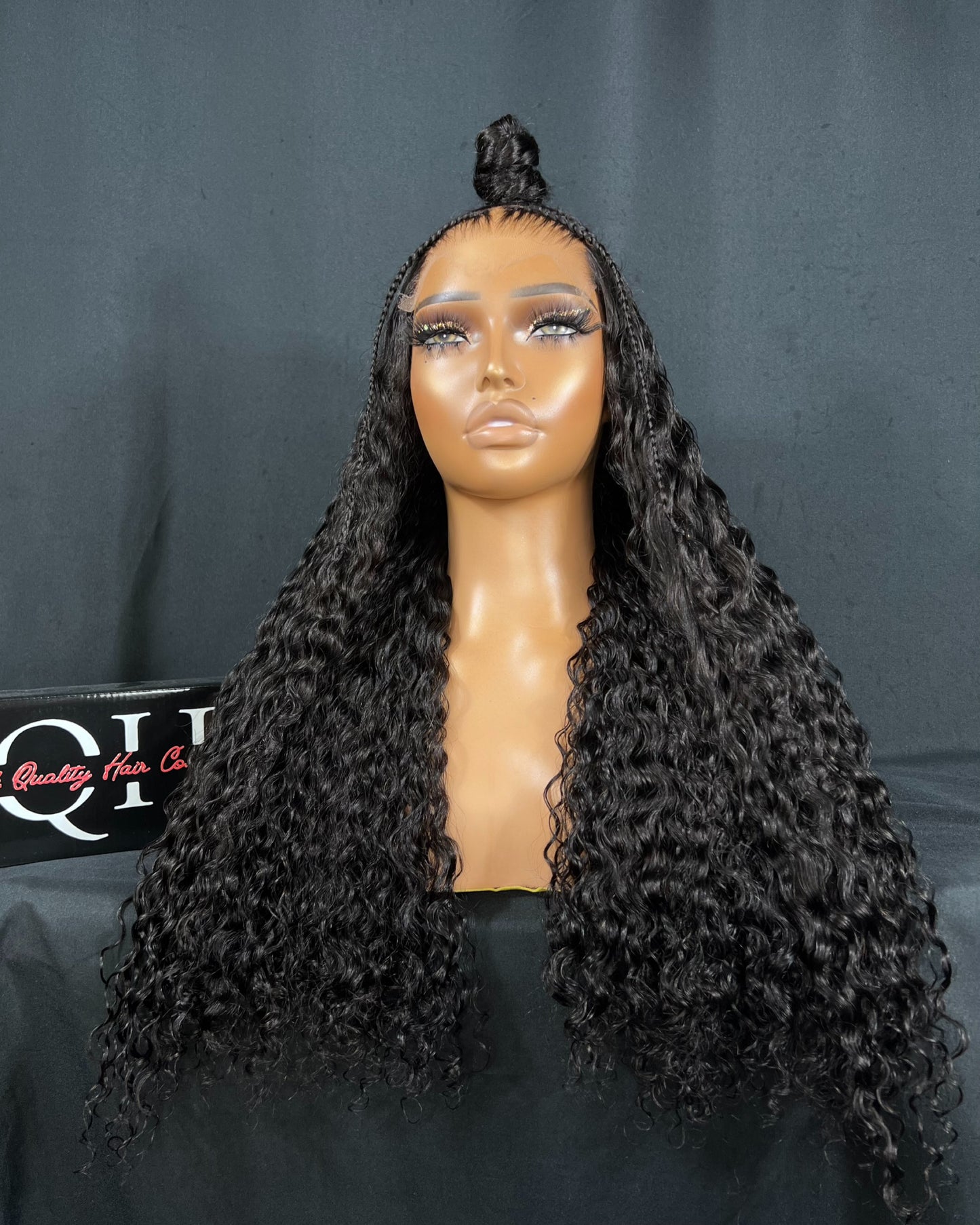 “SHAY” 5x5 CLOSURE, HD LACE, SMALL CAP, CURLY, 22-INCH, READY TO SHIP WIG