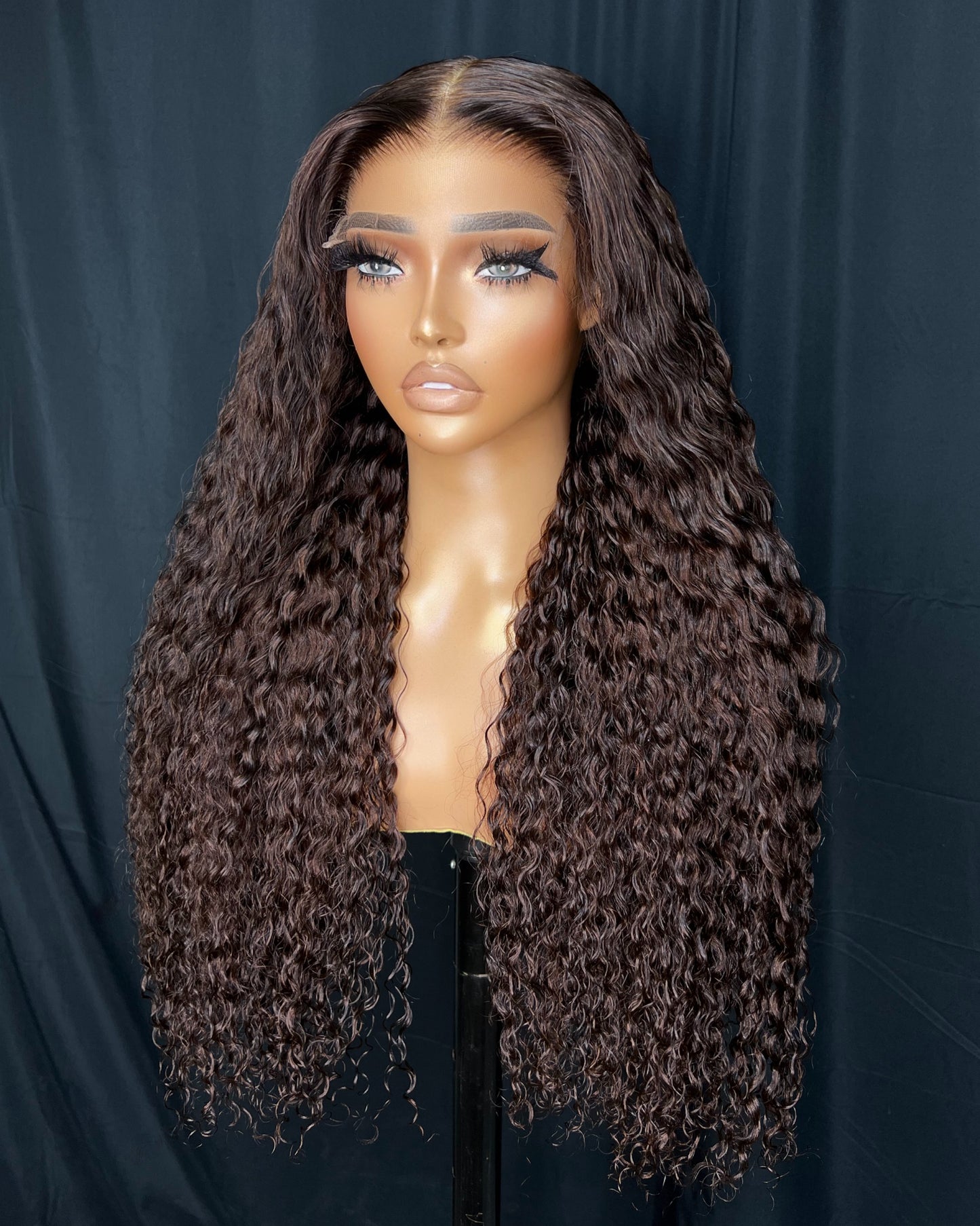 “TALIYAH” 5x5 HD LACE CLOSURE, 26 INCHES, CURLY, READY TO WEAR WIG