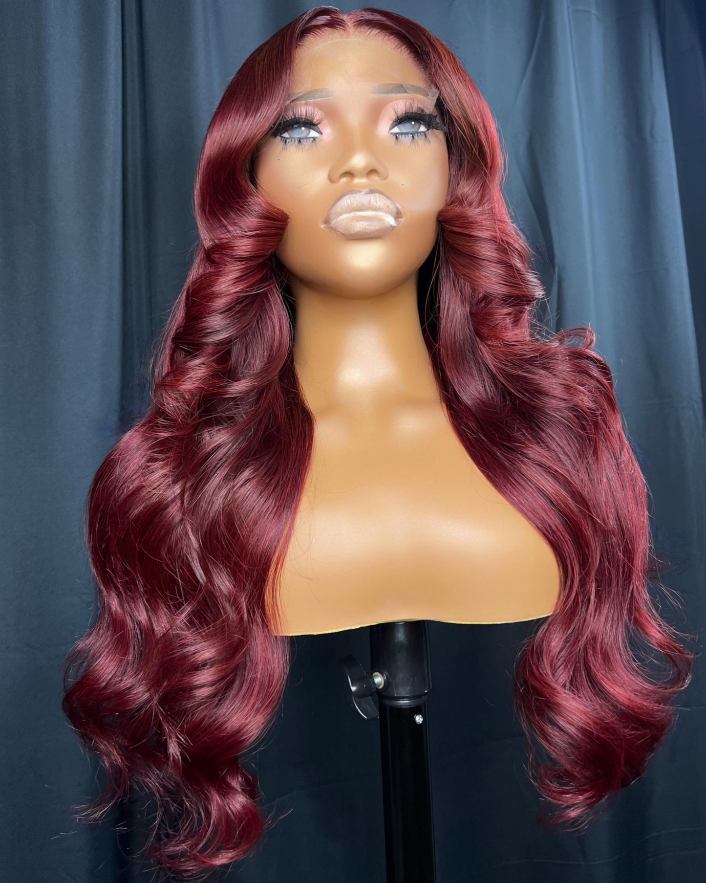 “BLAZE” 5x5 CLOSURE, HD LACE, 20-INCH, READY TO WEAR RED WIG