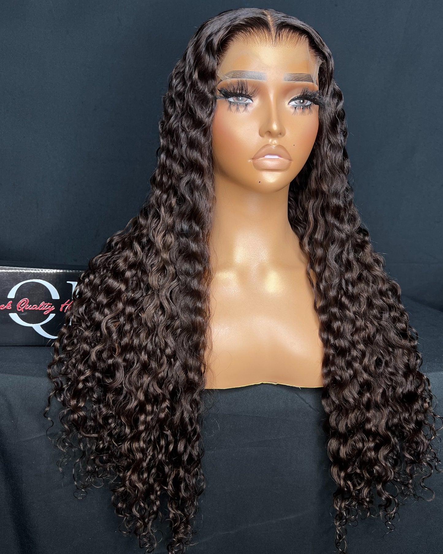 “SHAMEA” (Ready to Ship Wig) 5X5 CLOSURE, HD LACE, 24-INCH, CURLY, READY TO WEAR WIG