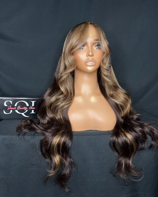 “ASTARA” 13x4 FRONTAL, HD LACE, 26-INCH, BODY WAVE, PRE-STYLE, PRE-MADE, READY TO SHIP WIG