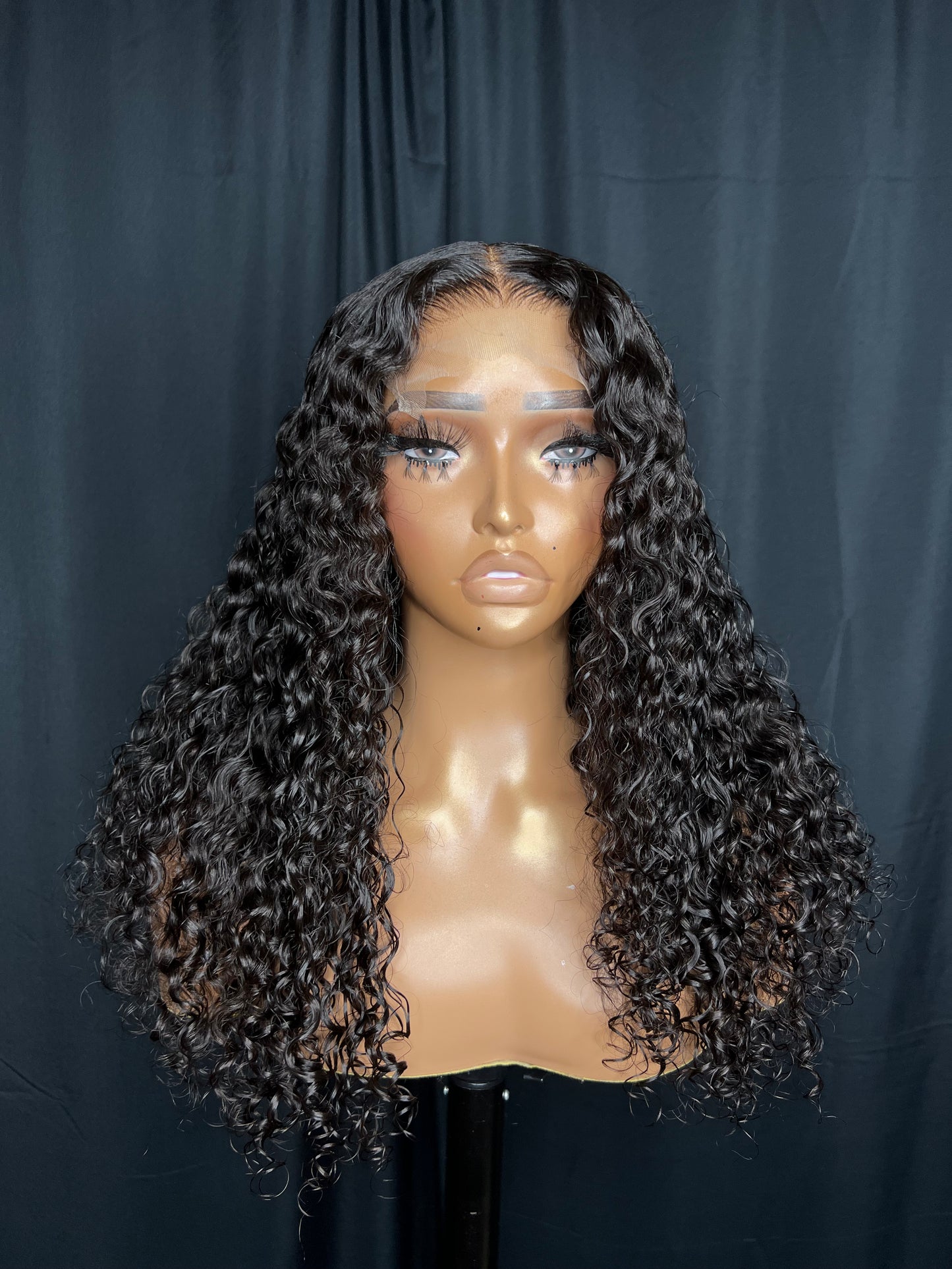 “BRAYLA” 5x5 HD LACE CLOSURE, 18-INCH, DEEP WAVE, GLUE-LESS WIG