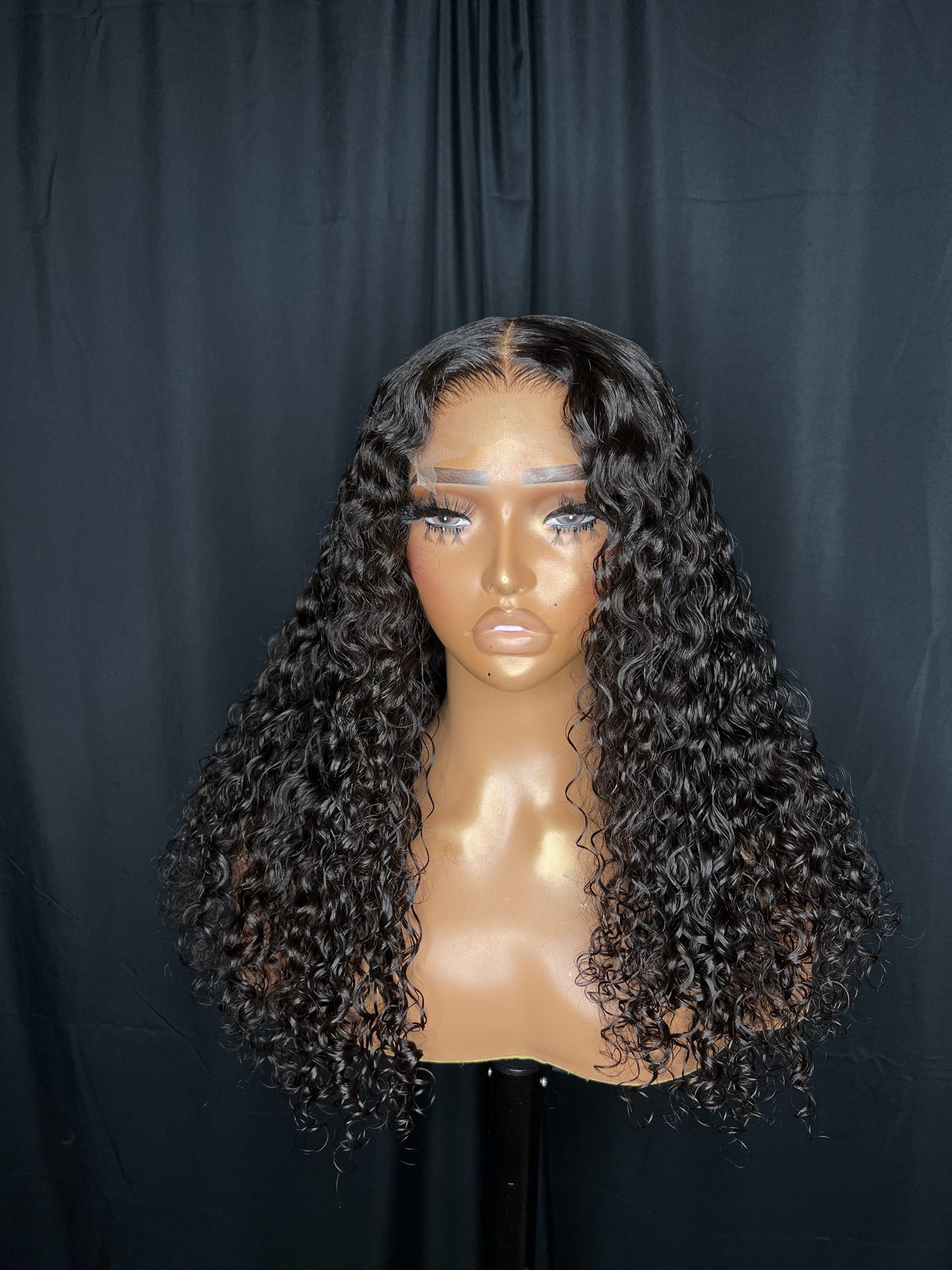 “BRAYLA” 5x5 HD LACE CLOSURE, 18-INCH, DEEP WAVE, GLUE-LESS WIG