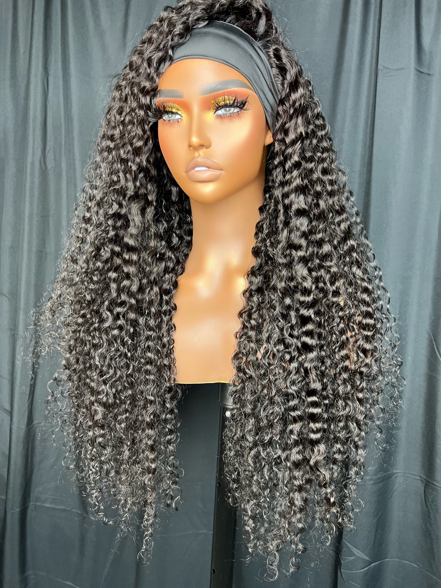 “HEADBAND WIG” (Pre-Order Wig) CURLY, BEGINNER FRIENDLY, EASY TO WEAR WIG