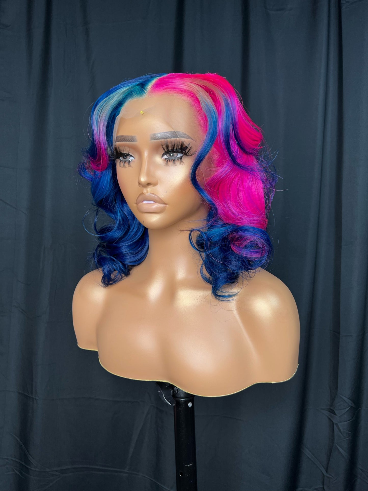 "Ms. Bubble Gum" | 14" Straight Ready-to-Ship Wig | 13x4 Transparent Lace Frontal | Sheek Quality Hair