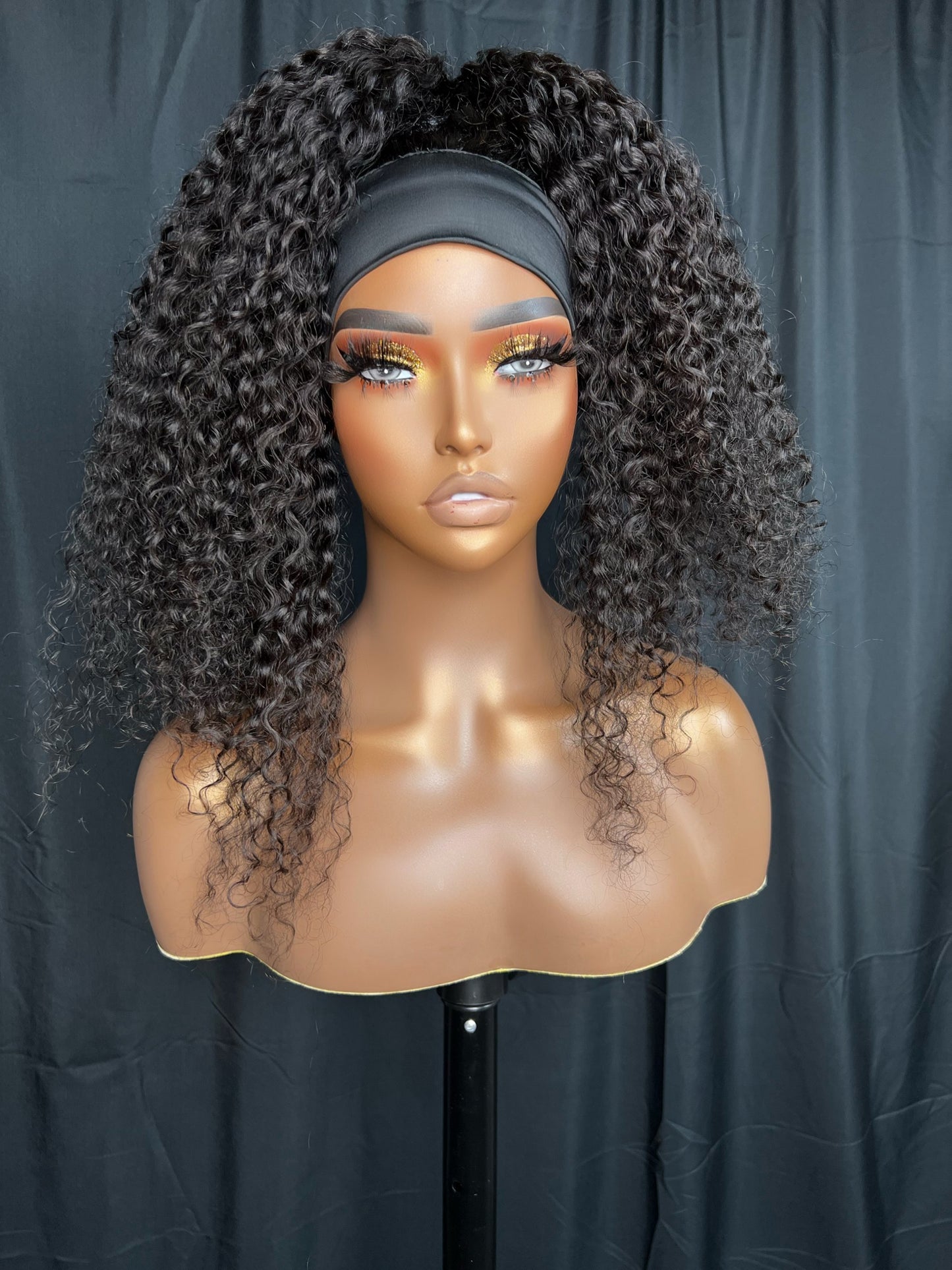 “HEADBAND WIG” (Pre-Order Wig) CURLY, BEGINNER FRIENDLY, EASY TO WEAR WIG