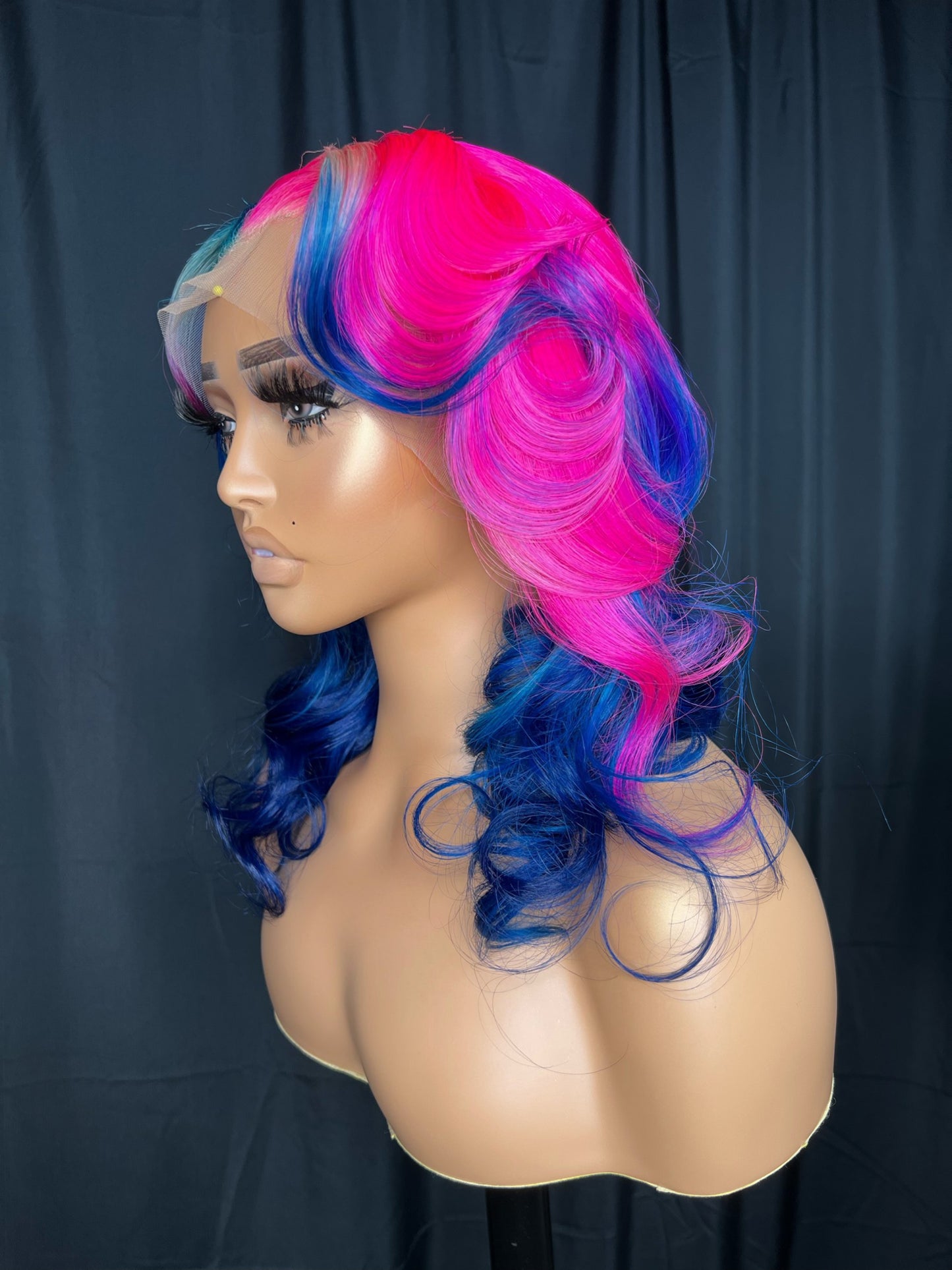 "Ms. Bubble Gum" | 14" Straight Ready-to-Ship Wig | 13x4 Transparent Lace Frontal | Sheek Quality Hair