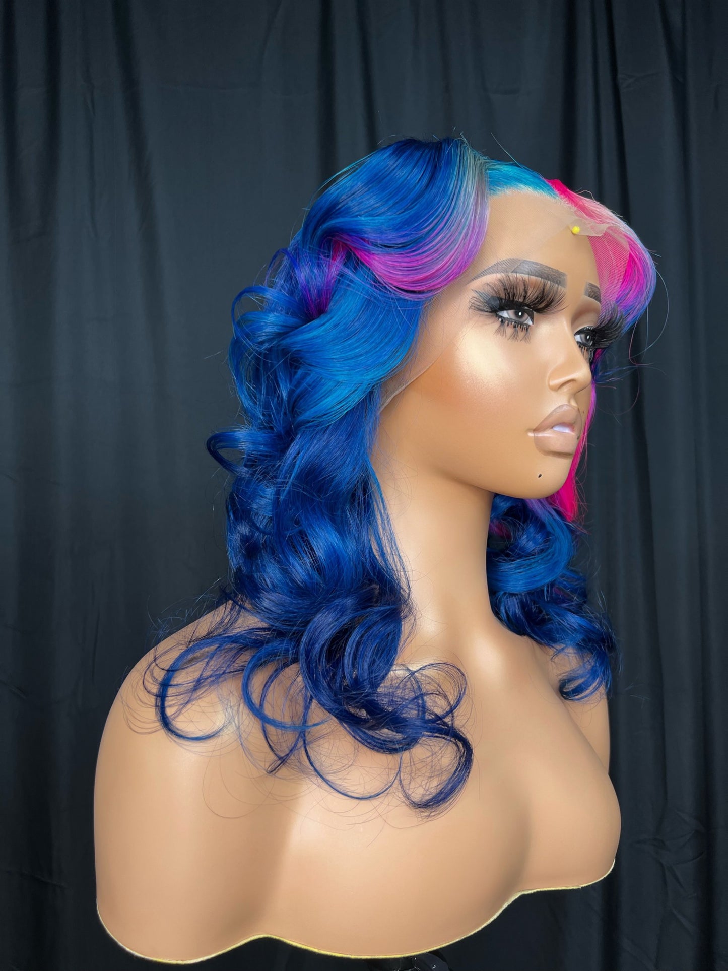 "Ms. Bubble Gum" | 14" Straight Ready-to-Ship Wig | 13x4 Transparent Lace Frontal | Sheek Quality Hair