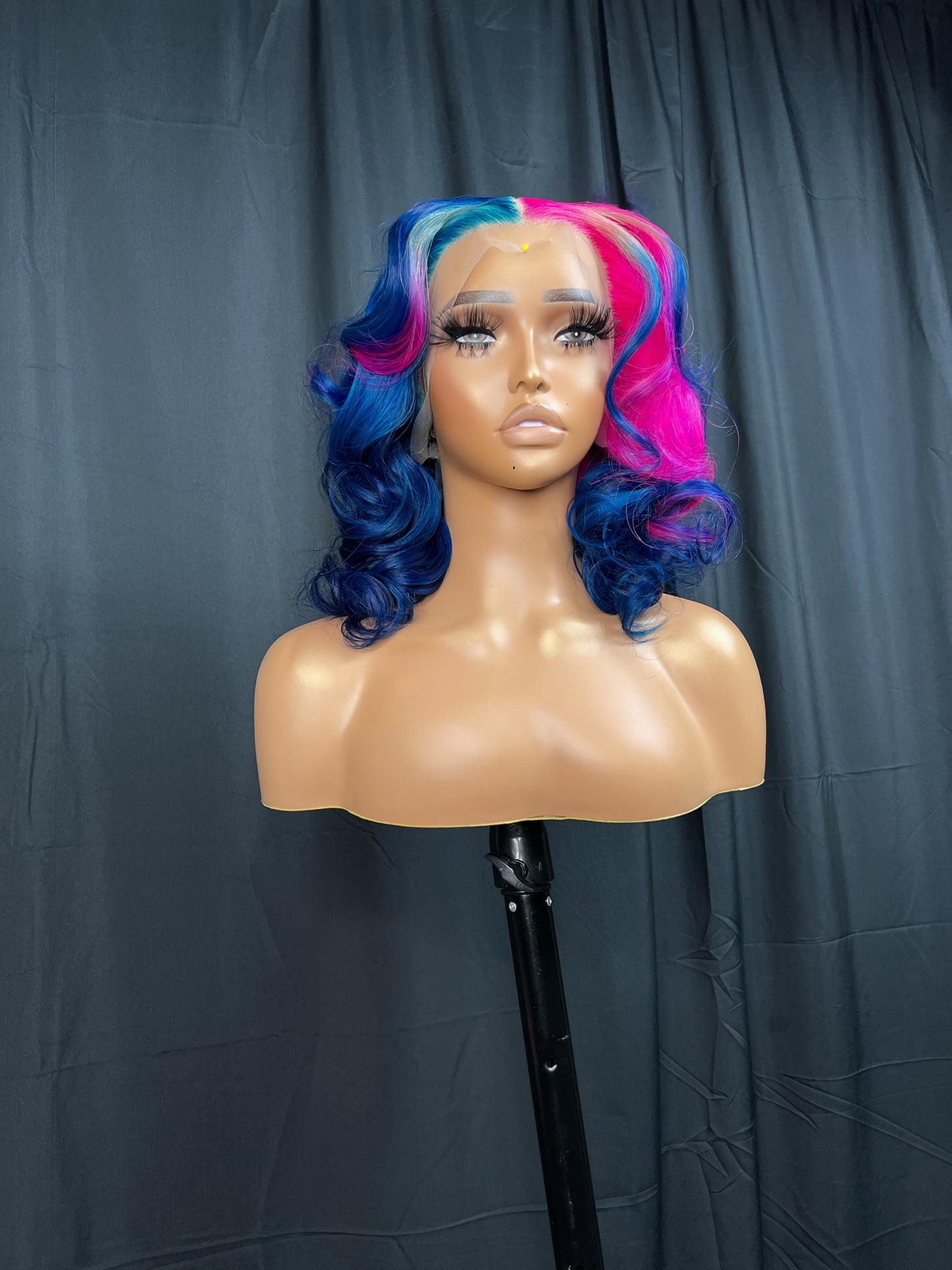 "Ms. Bubble Gum" | 14" Straight Ready-to-Ship Wig | 13x4 Transparent Lace Frontal | Sheek Quality Hair
