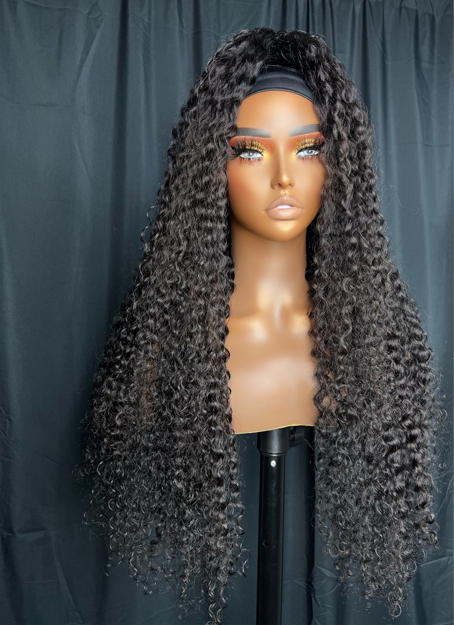 “HEADBAND WIG” (Pre-Order Wig) CURLY, BEGINNER FRIENDLY, EASY TO WEAR WIG