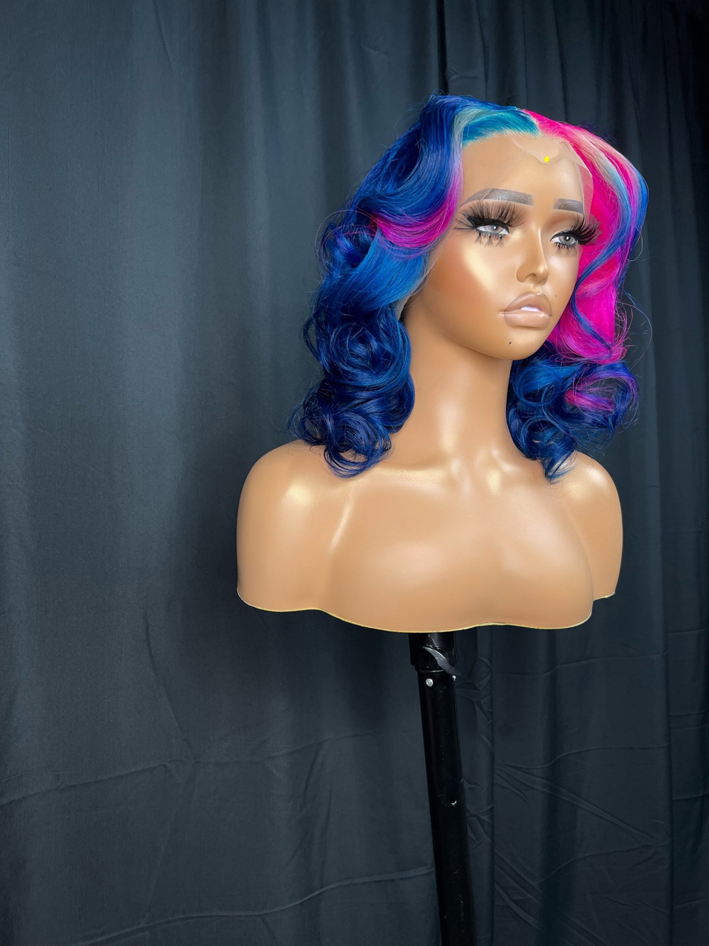 "Ms. Bubble Gum" | 14" Straight Ready-to-Ship Wig | 13x4 Transparent Lace Frontal | Sheek Quality Hair